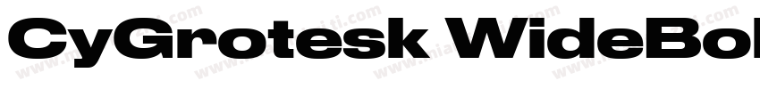 CyGrotesk WideBold字体转换